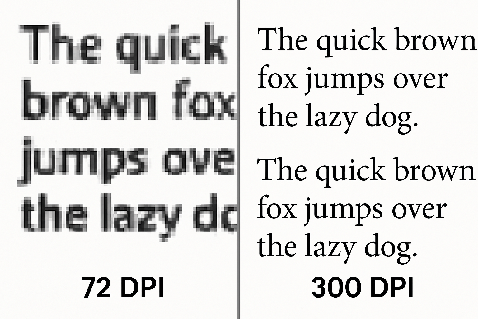 DPI Resolution Comparison