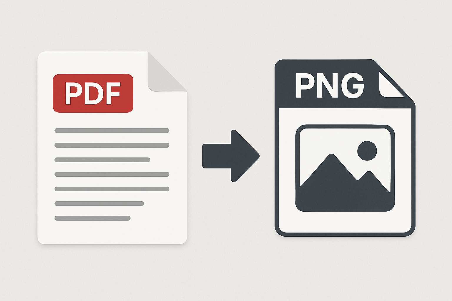 PDF to PNG Conversion Concept