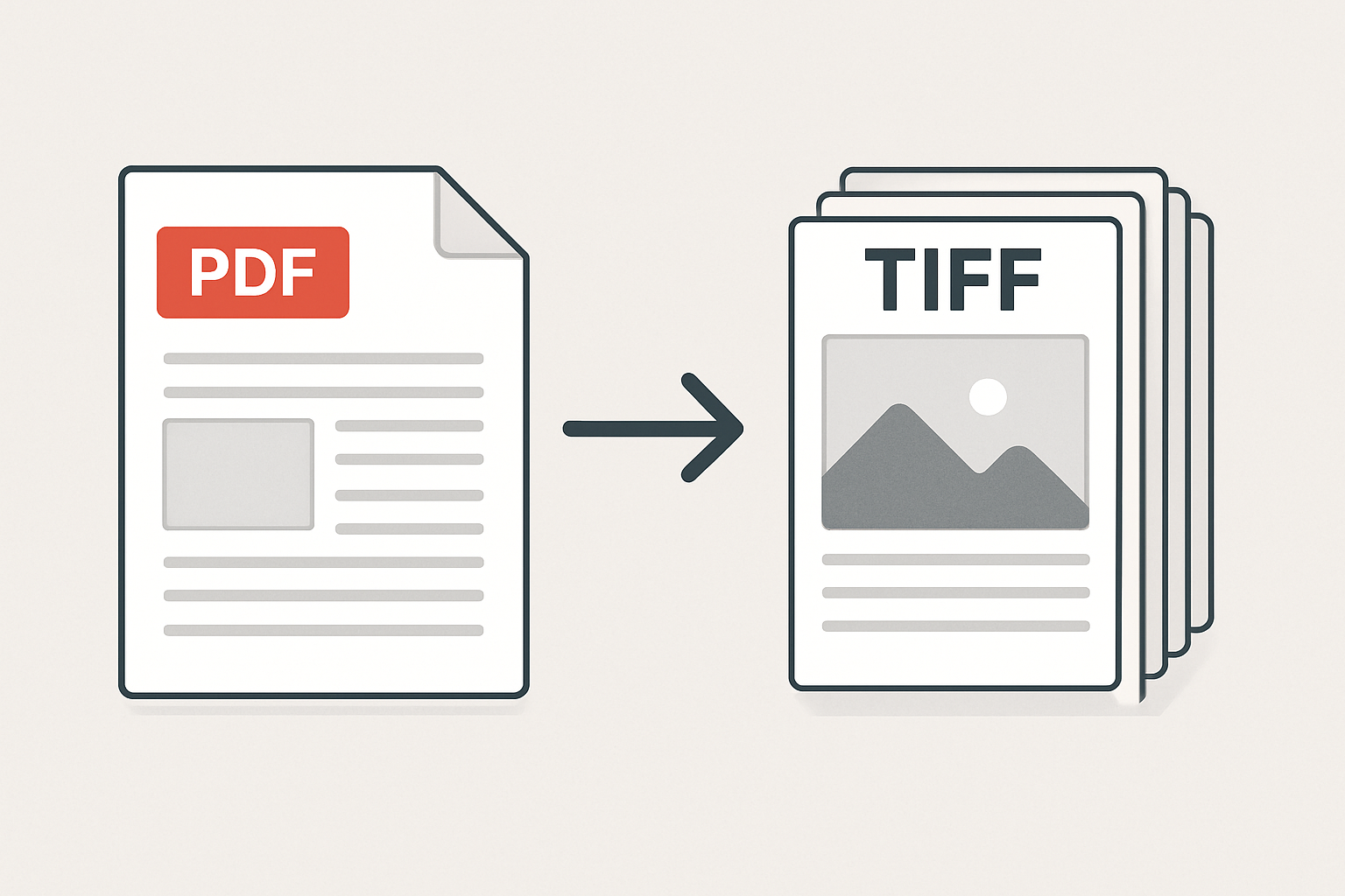 PDF to TIFF Conversion Concept