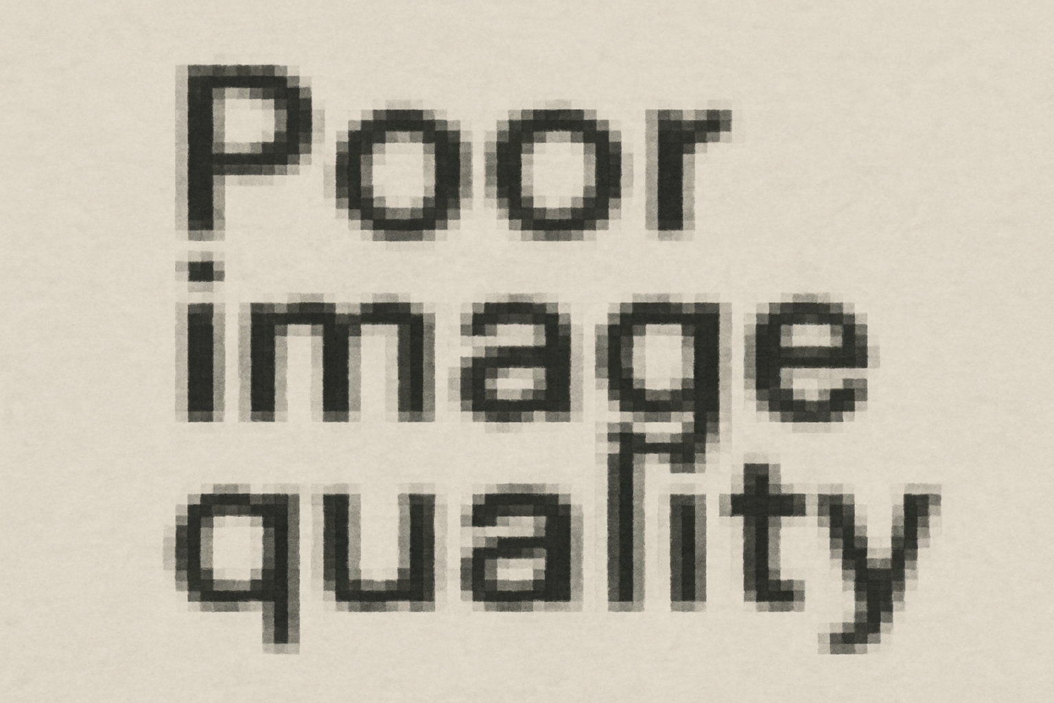 Pixelated Text Example